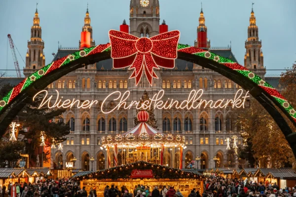 Christkindlmarkt Rathausplatz Christmas market Vienna Austria things to do Travel Guide scaled