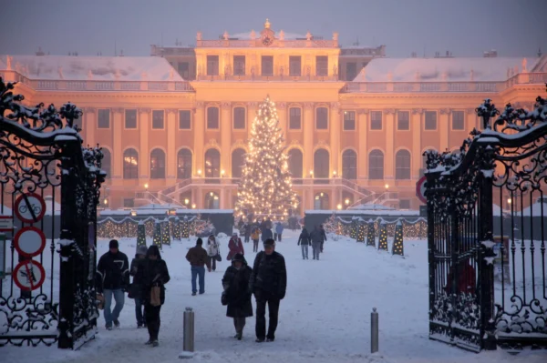 Schönbrunn palace vienna austria merry christmas v0 r4ssdioli3601