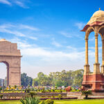 Canopy,And,India,Gate,In,New,Delhi,,India