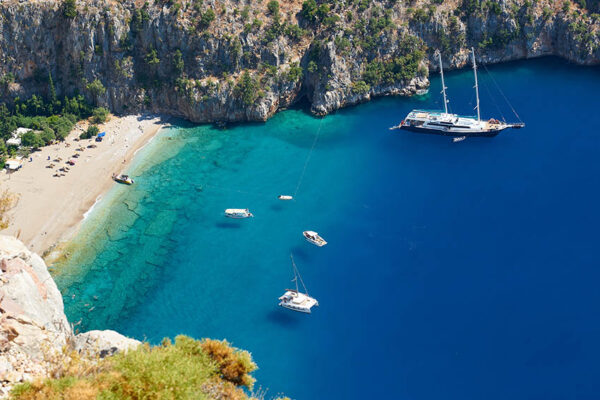Aerial,View,Of,Beautiful,Kelebekler,Vadisi,(butterfly,Valley),Bay,,Fethiye,