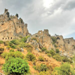 The,Saint,Hilarion,Castle,On,The,Kyrenia,Mountain,Range,,In